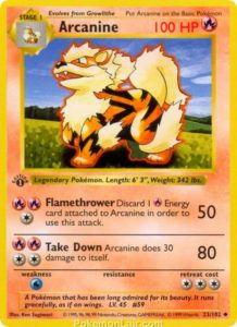 1999 Pokémon TCG Base Set - 23 - Arcanine