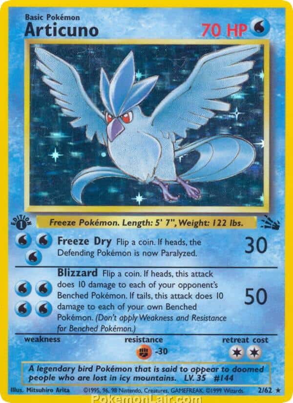 1999 Pokémon TCG Fossil Set - 2 - Articuno