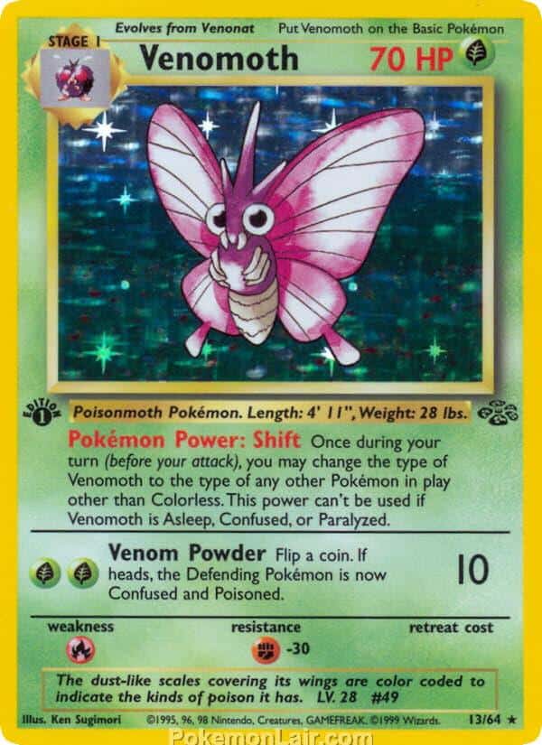 1999 Pokémon TCG Jungle Set - 13 - Venomoth