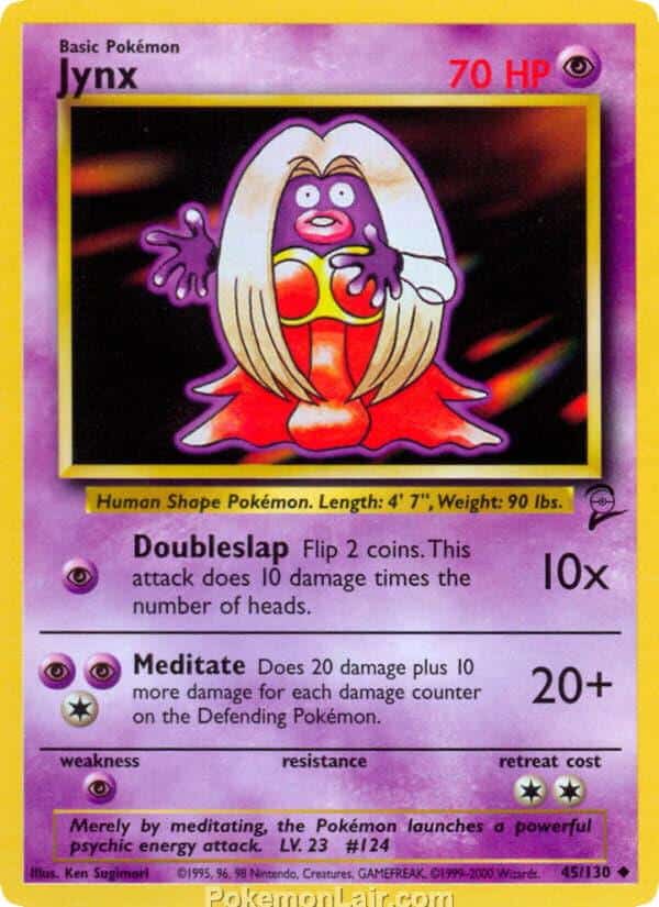 2000 Pokémon TCG Base 2 Set - 45 - Jynx