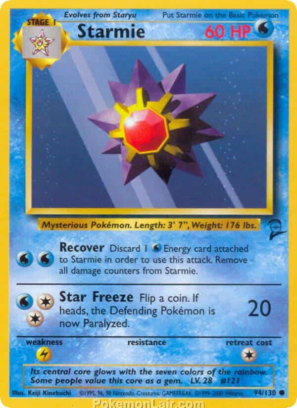 2000 Pokémon TCG Base 2 Set - 94 - Starmie