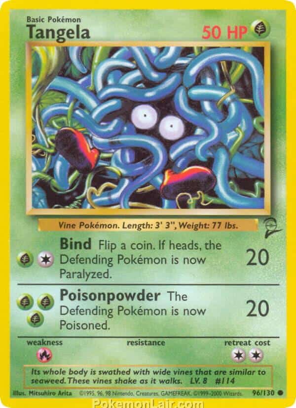 2000 Pokémon TCG Base 2 Set - 96 - Tangela