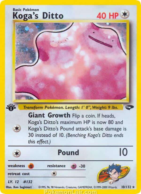 2000 Pokémon TCG Gym Challenge Set - 10 - Kogas Ditto