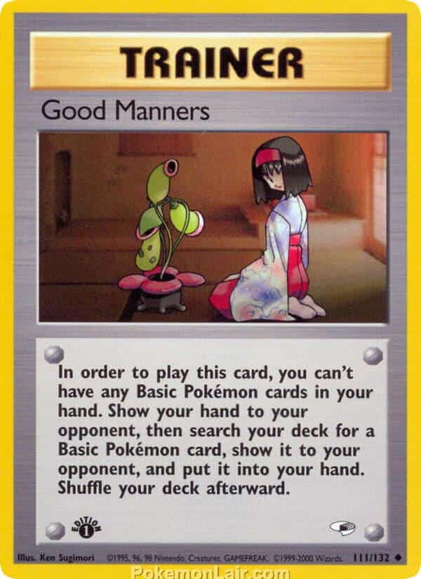 2000 Pokémon TCG Gym Heroes Set - 111 - Good Manners