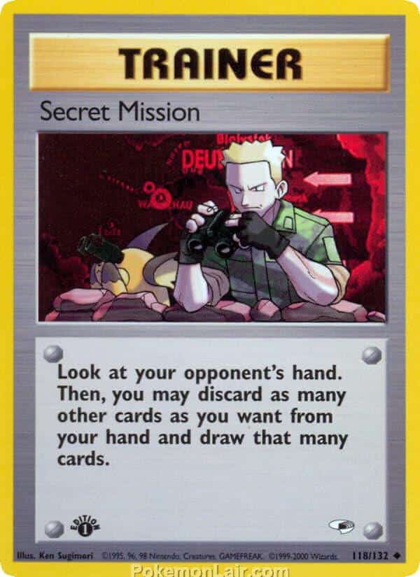 2000 Pokémon TCG Gym Heroes Set - 118 - Secret Mission