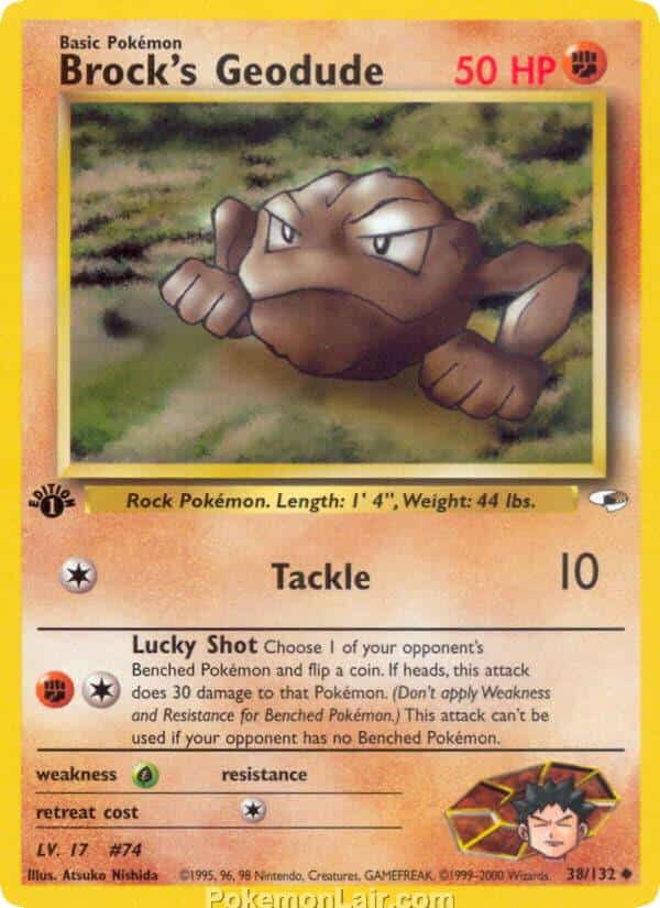 2000 Pokémon TCG Gym Heroes Set - 38 - Brocks Geodude