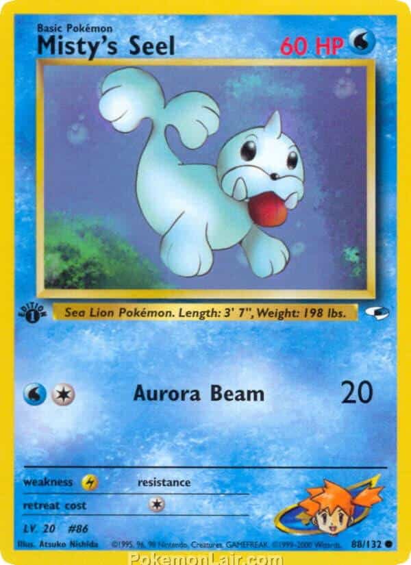 2000 Pokémon TCG Gym Heroes Set - 88 - Mistys Seel