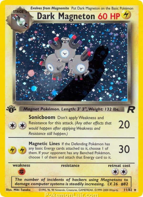 2000 Pokémon TCG Team Rocket Set - 11 - Dark Magneton