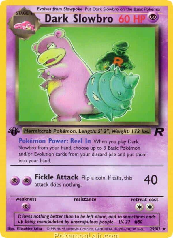 2000 Pokémon TCG Team Rocket Set - 29 -Dark Slowbro