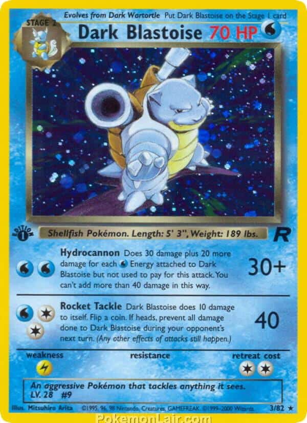 2000 Pokémon TCG Team Rocket Set - 3 - Dark Blastoise