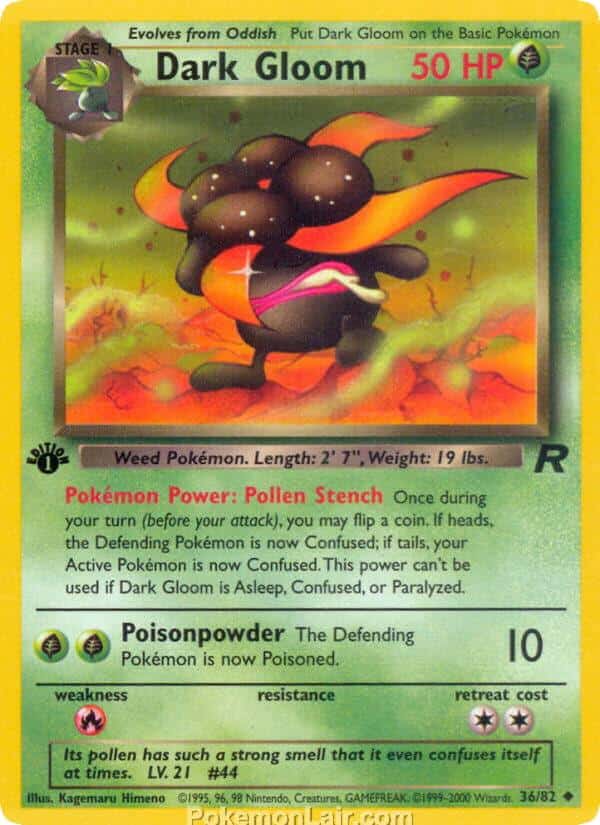 2000 Pokémon TCG Team Rocket Set - 36 - Dark Gloom