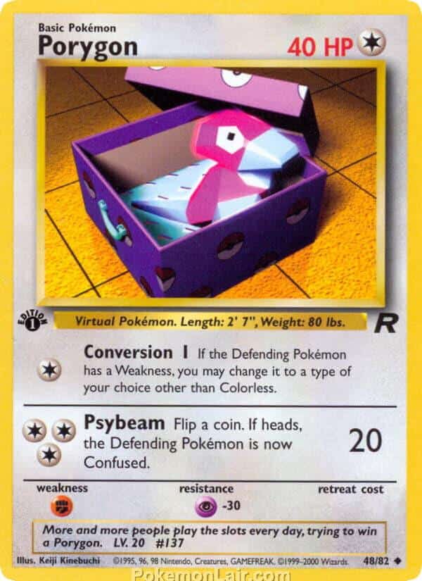 2000 Pokémon TCG Team Rocket Set - 48 - Porygon