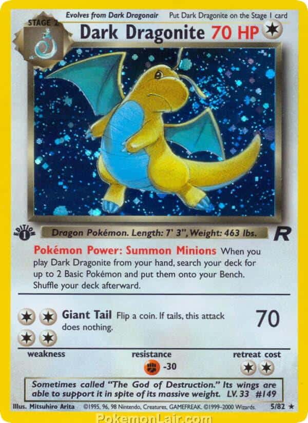 2000 Pokémon TCG Team Rocket Set - 5 - Dark Dragonite