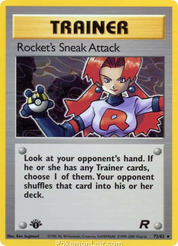 2000 Pokémon TCG Team Rocket Set - 72 - Rockets Sneak Attack