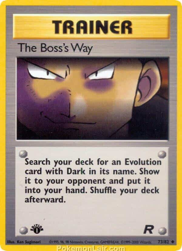 2000 Pokémon TCG Team Rocket Set - 73 - The Bosss Way