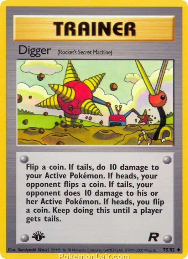 2000 Pokémon TCG Team Rocket Set - 75 - Digger