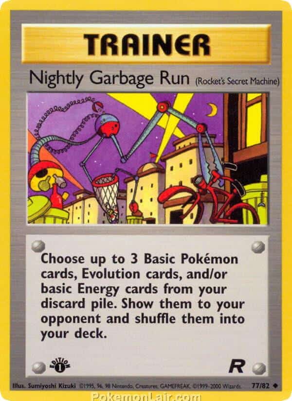 2000 Pokémon TCG Team Rocket Set - 77 - Nightly Garbage Run