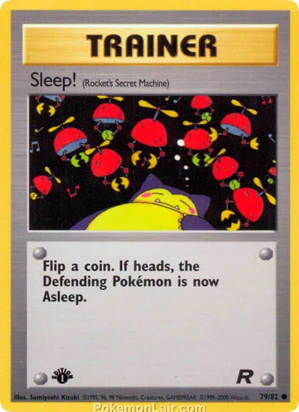 2000 Pokémon TCG Team Rocket Set - 79 - Sleep