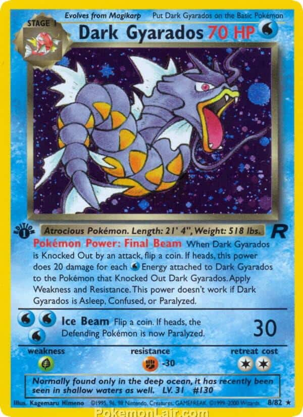 2000 Pokémon TCG Team Rocket Set - 8 - Dark Gyarados