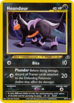 2001 Pokemon Trading Card Game NEO Discovery Set 39 Houndour