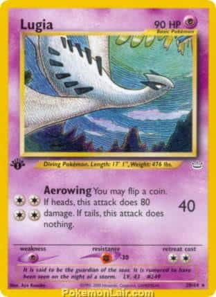 2001 Pokemon Trading Card Game NEO Revelation Set 20 Lugia