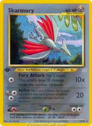 2001 Pokemon Trading Card Game NEO Revelation Set 23 Skarmory