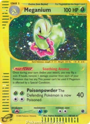 2002 Pokemon Trading Card Game Expedition Base Set 18 Meganium