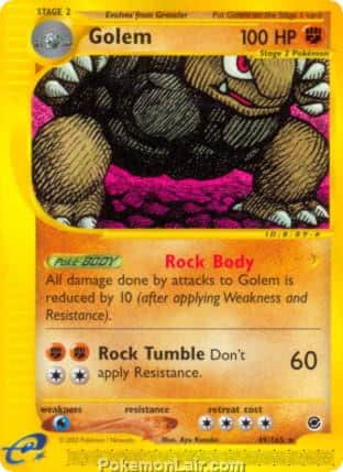 2002 Pokemon Trading Card Game Expedition Base Set 49 Golem