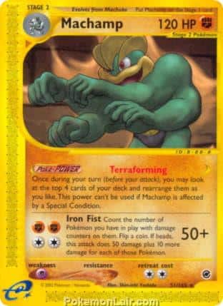 2002 Pokemon Trading Card Game Expedition Base Set 51 Machamp