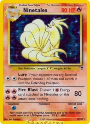 2002 Pokemon Trading Card Game Legendary Collection Set 17 Ninetales