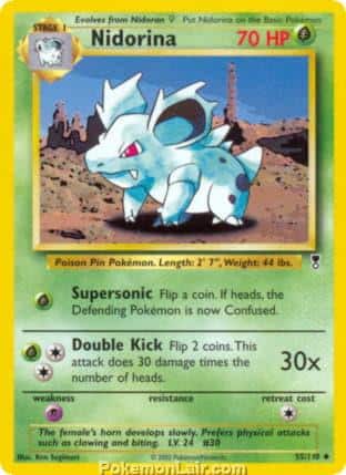 2002 Pokemon Trading Card Game Legendary Collection Set 55 Nidorina