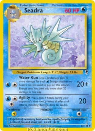 2002 Pokemon Trading Card Game Legendary Collection Set 63 Seadra