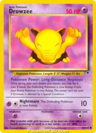 2002 Pokemon Trading Card Game Legendary Collection Set 73 Drowzee