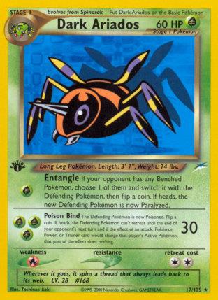 2002 Pokemon Trading Card Game NEO Destiny Price List 17 Dark Ariados