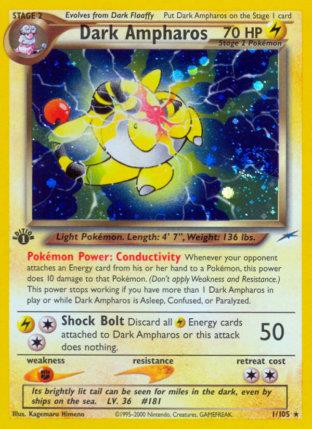 2002 Pokemon Trading Card Game NEO Destiny Set 1 Dark Ampharos