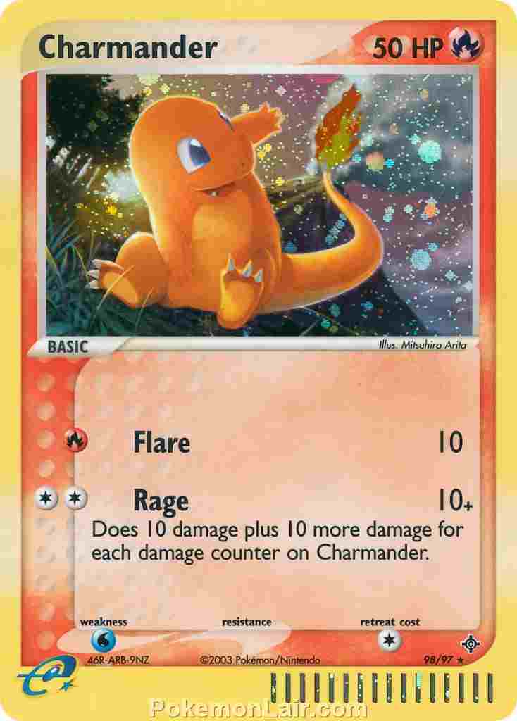 2003 Pokemon Trading Card Game EX Dragon Price List 98 Charmander