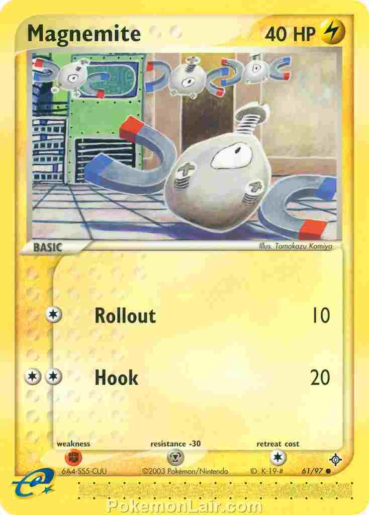 2003 Pokemon Trading Card Game EX Dragon Set 61 Magnemite