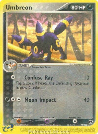 2003 Pokemon Trading Card Game EX Sandstorm Price List 24 Umbreon