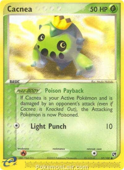 2003 Pokemon Trading Card Game EX Sandstorm Price List 57 Cacnea