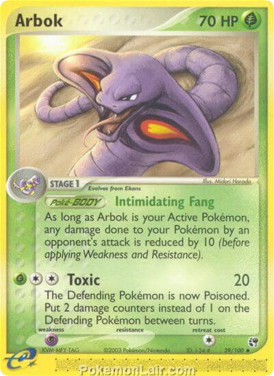 2003 Pokemon Trading Card Game EX Sandstorm Set 29 Arbok