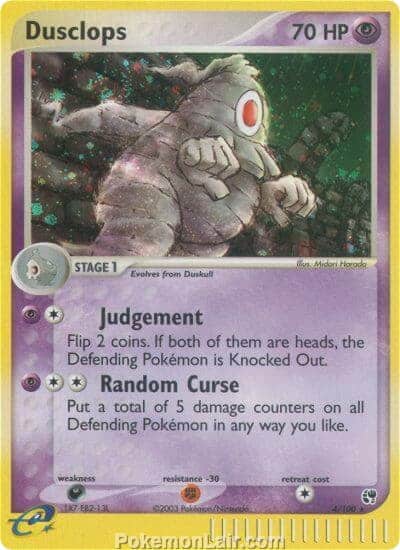 2003 Pokemon Trading Card Game EX Sandstorm Set 4 Dusclops