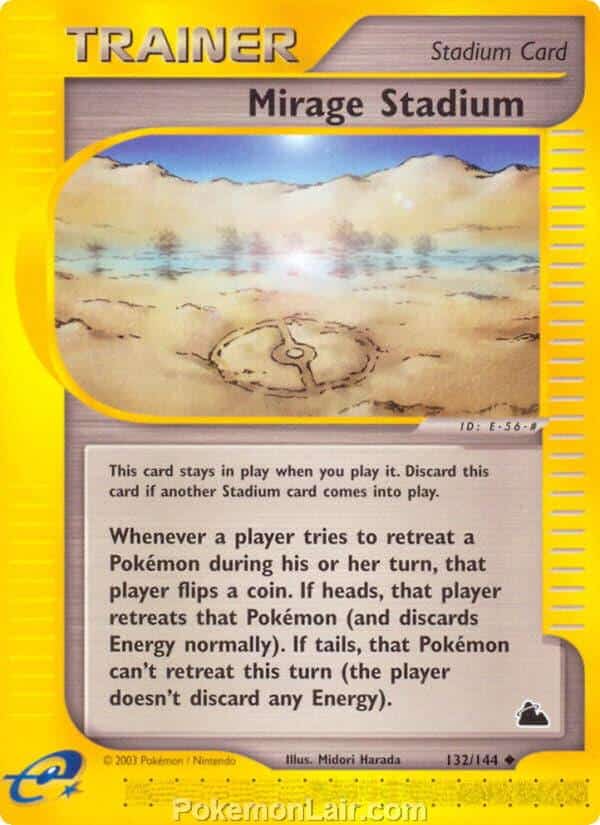 2003 Pokemon Trading Card Game Skyridge Price List 132 Mirage Stadium