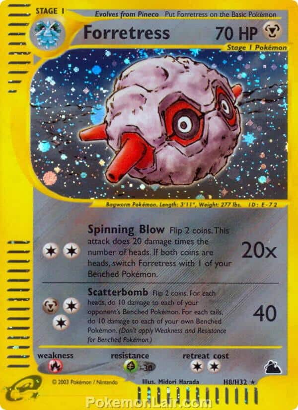 2003 Pokemon Trading Card Game Skyridge Set H8 Forretress