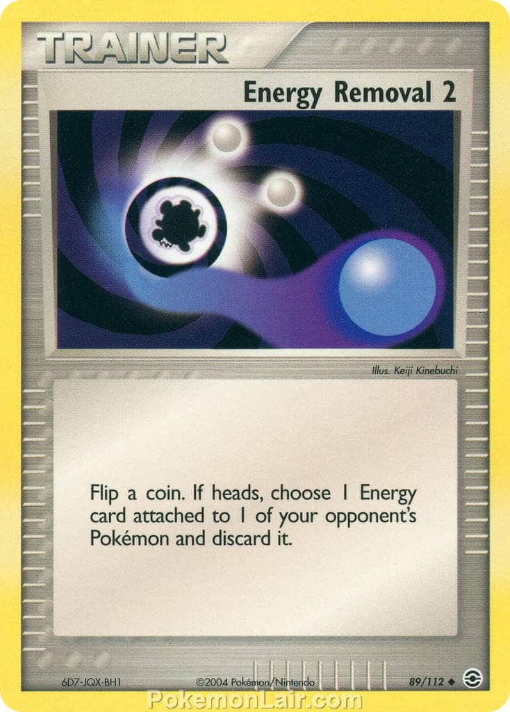 2004 Pokemon Trading Card Game EX Fire Red and Leaf Green Price List 89 Energy Removal 2