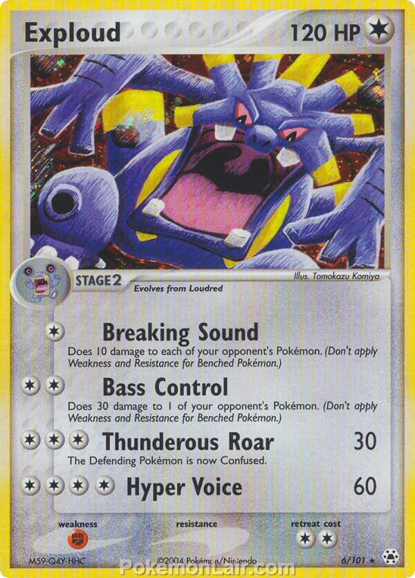 2004 Pokemon Trading Card Game EX Hidden Legends Price List 6 Exploud