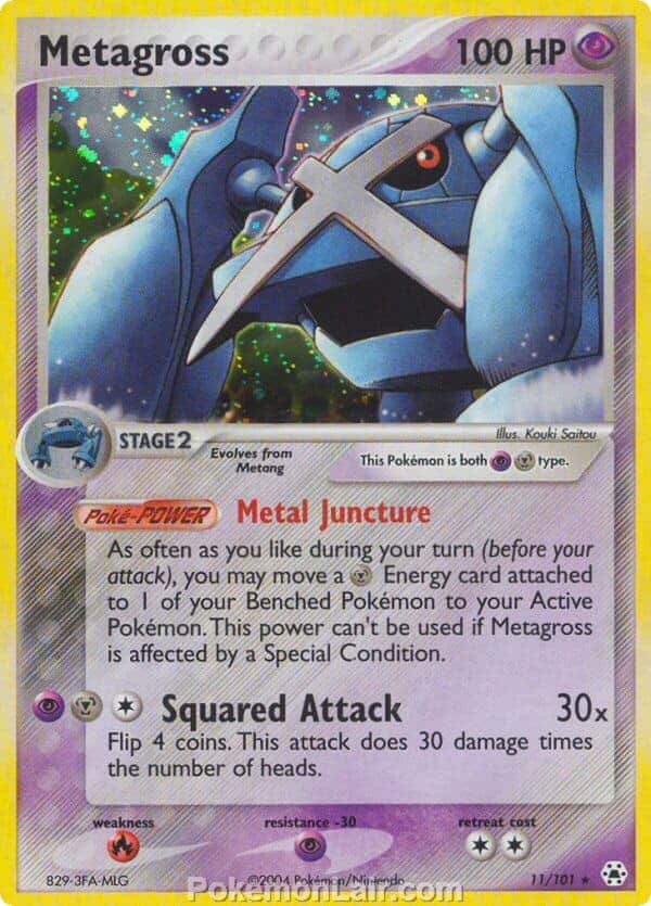 2004 Pokemon Trading Card Game EX Hidden Legends Set 11 Metagross