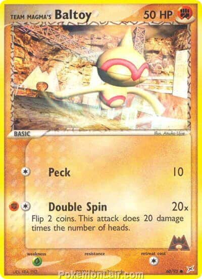 2004 Pokemon Trading Card Game EX Team Magma VS Team Aqua Price List 60 Team Magmas Baltoy