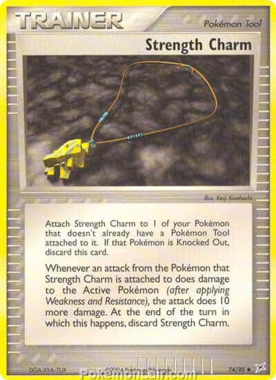 2004 Pokemon Trading Card Game EX Team Magma VS Team Aqua Set 74 Strength Charm