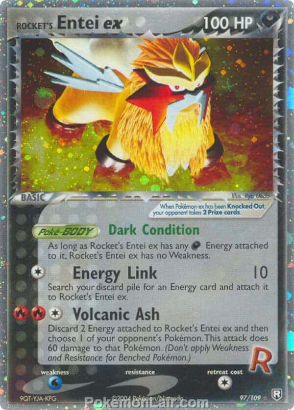 2004 Pokemon Trading Card Game EX Team Rocket Returns Price List 97 Rockets Entei EX