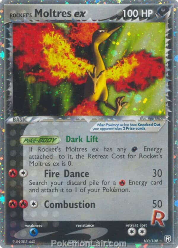 2004 Pokemon Trading Card Game EX Team Rocket Returns Set 100 Rockets Moltres EX